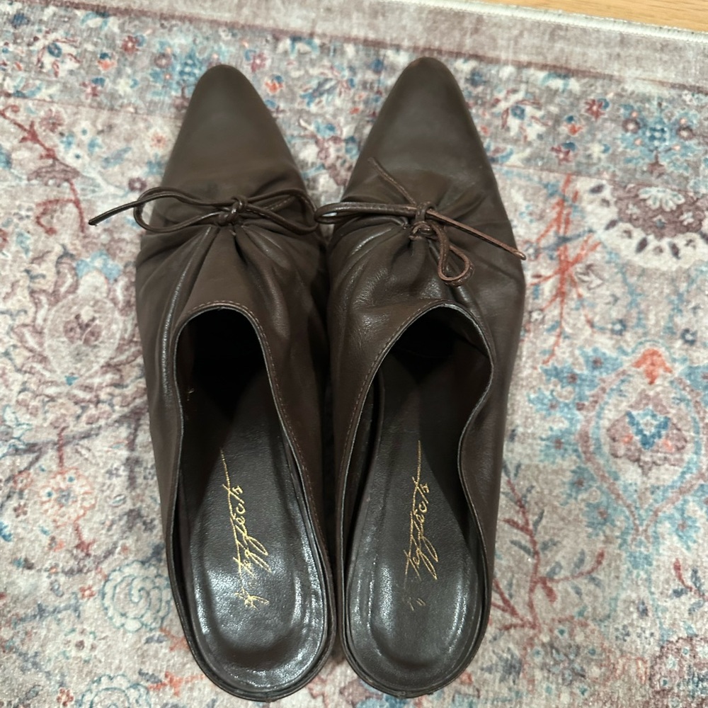 Arteffects Elegant Brown Soft Leather Mules - Picture 2 of 5